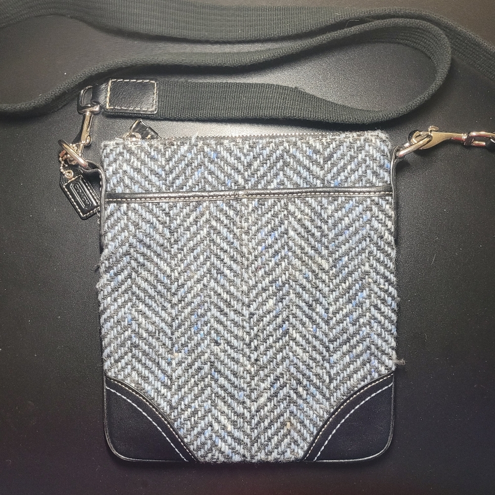 Stylish Black and Gray Crossbody Bag